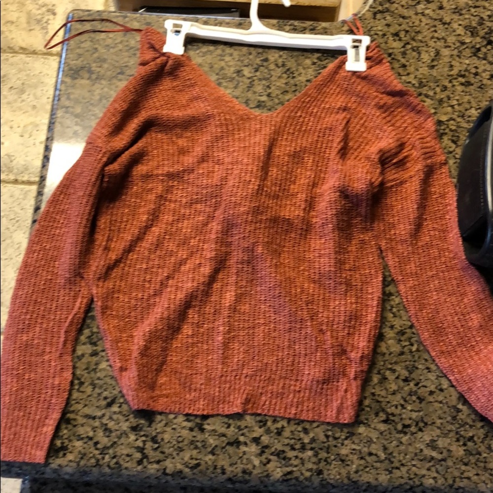 Open back long sleeve